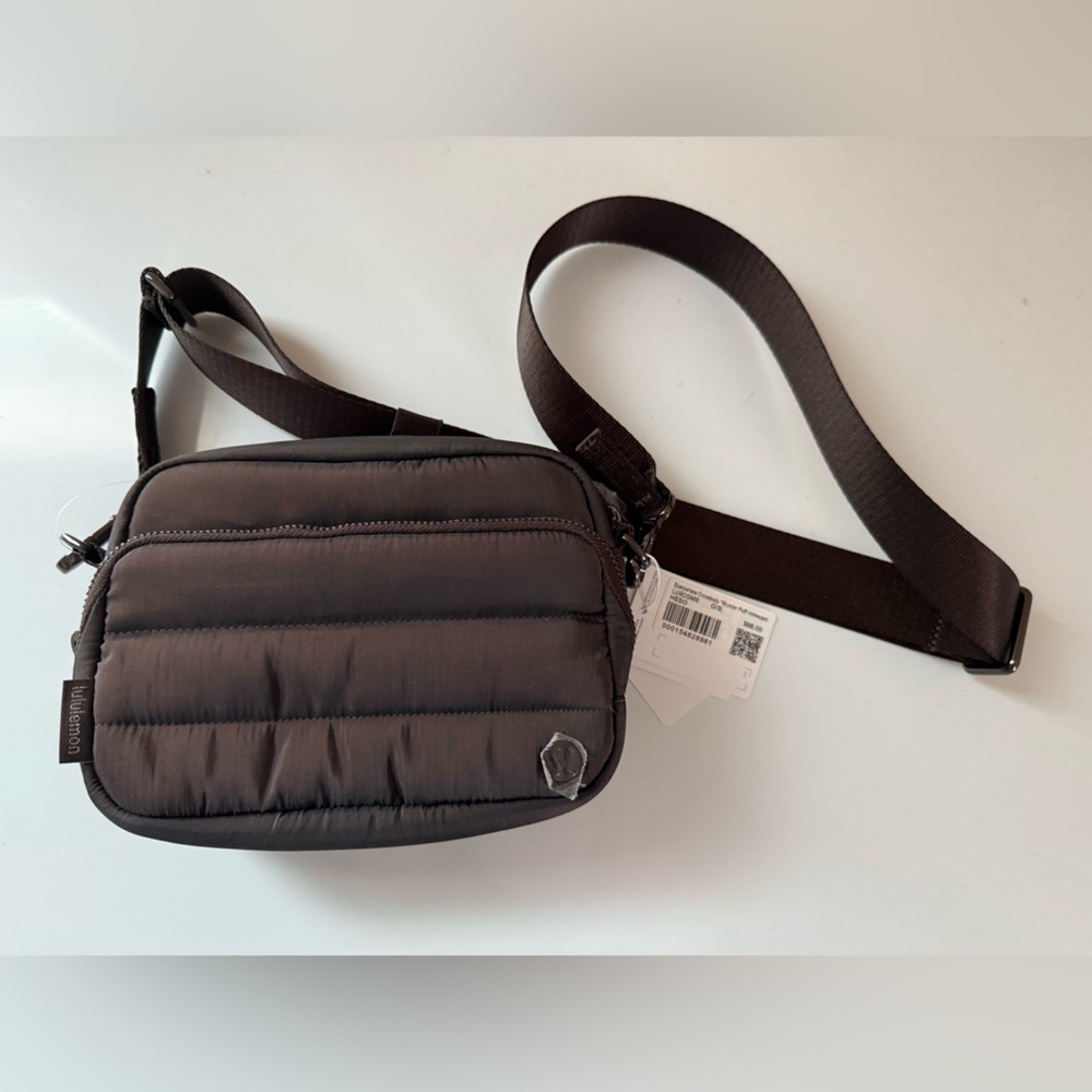 NWT Lululemon Brown Wunder Puff Iridescent Crossbody
